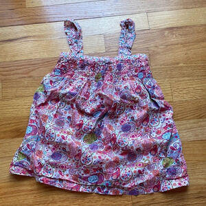 Liberty of London by Target Tunic Top Babydoll Paisley Print Bright Floral small